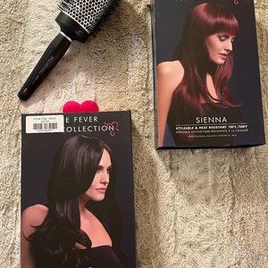 Fever Collection Brand New Wigs in Box plus Paul Mitchell Round Brush